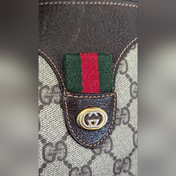 Gucci GG Canvas Web Sherry line Boston Bag - Picture 14 of 15